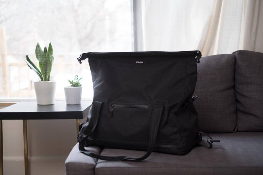 The Tactical Rolltop Weekender expands up to 40L to Give you all the Room You Need. The Tactical Rolltop Weekender expands up to 40L to Give you all the Room You Need.